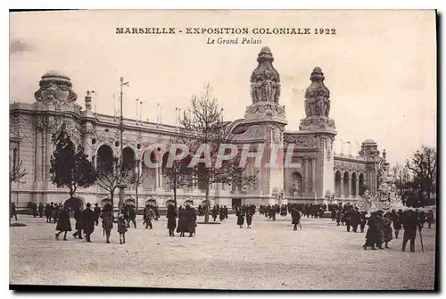 Cartes postales Marseille Exposition Coloniale 1922 Le Grand Palais