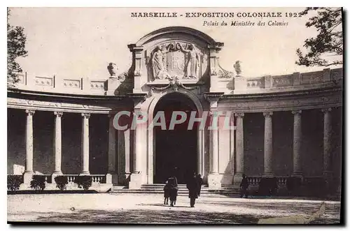 Ansichtskarte AK Marseille Exposition Coloniale 1922 Palais du Ministere des Colonies