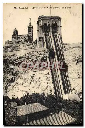 Ansichtskarte AK Marseille Ascenseur de N D de la Garde