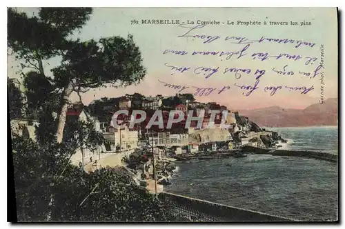 Cartes postales Marseille La Corniche Le Prophete a Travers les pins