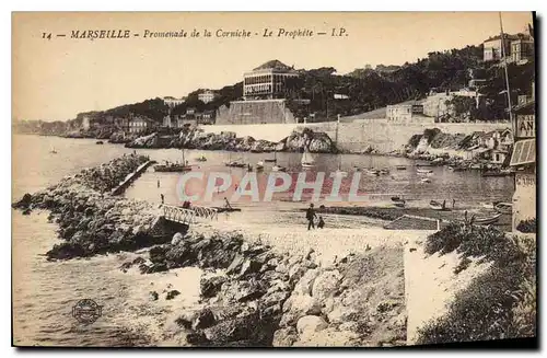 Ansichtskarte AK Marseille Promenade de la Corniche Le Prophete