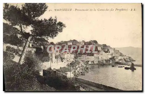 Ansichtskarte AK Marseille Promenade de la Corniche (Le Prophete)