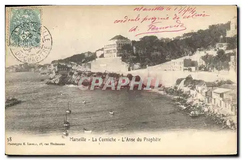 Ansichtskarte AK Marseille La Corniche L'Anse du Prophete