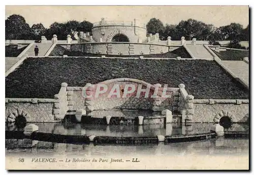 Cartes postales Valence (Drome) Le Belvedere du Parc Jouvet