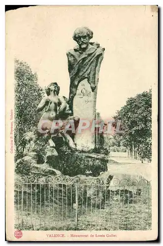 Cartes postales Valence Monument de Louis Gallet
