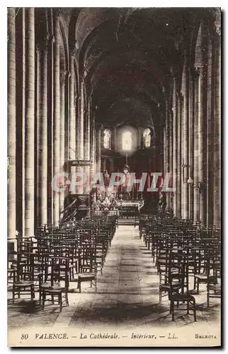 Cartes postales Valence (Drome) La Cathedrale Interieur