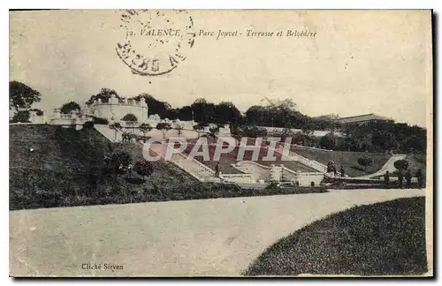 Cartes postales Valence (Drome) Parc Jouvet Terrasse et Belvedere