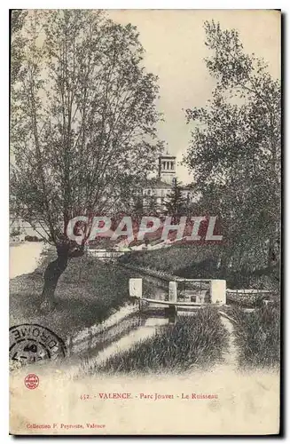 Cartes postales Valence (Drome) Parc Jouvet Les Ruisseau