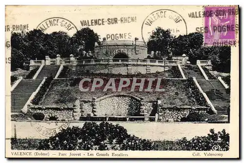 Cartes postales Valence (Drome) Parc Jouvet Les Grands Escaliers