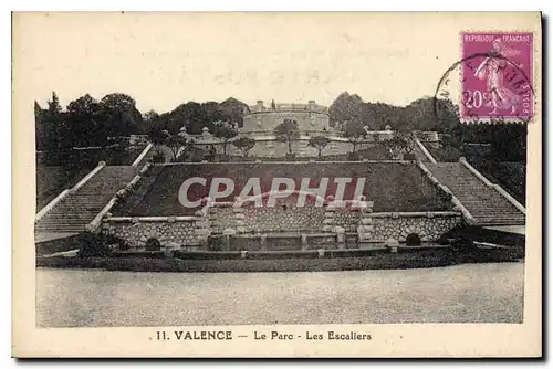 Cartes postales Valence (Drome) Le Parc Les Escaliers