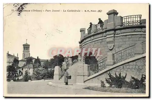 Cartes postales Valence (Drome) Parc Jouvet La Cathedrale