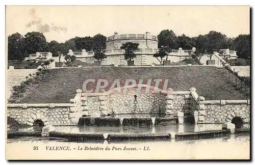 Cartes postales Valence (Drome) Le Belvedere du Parc Jouvet