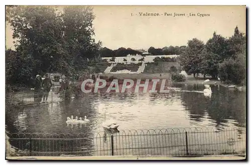 Ansichtskarte AK Valence (Drome) Parc Jouvet Les Cygnes