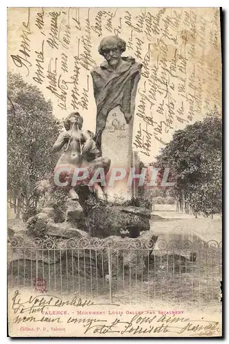 Ansichtskarte AK Valence (Drome) Monument Louis Gallet Par Inzalbert