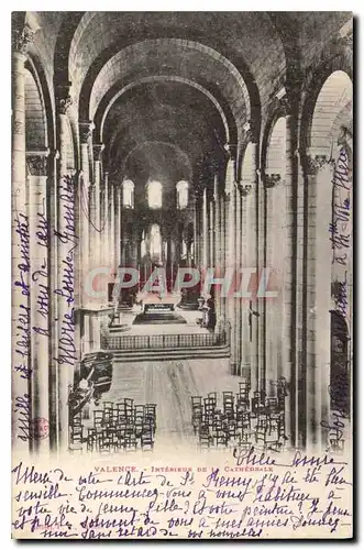 Cartes postales Valence (Drome) Interieur de la Cathedrale