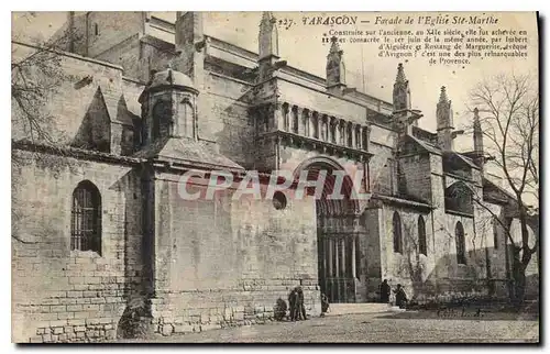 Cartes postales Tarascon Facade de l'Eglise Ste Marthe