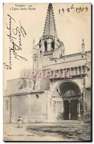 Cartes postales Tarascon L'Eglise Sainte Marthe