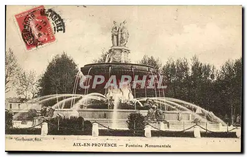 Cartes postales Aix en Provence Fontaine Monumentale