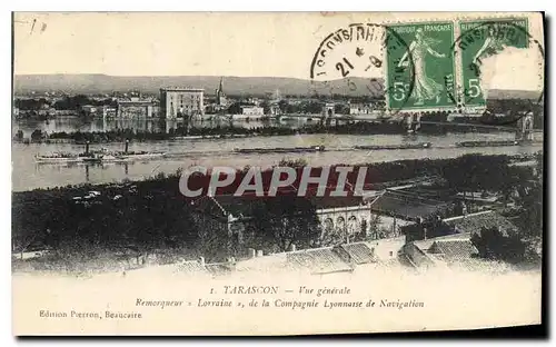 Cartes postales Tarascon Vue generale