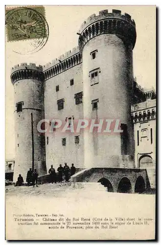 Cartes postales Tarascon Chateau dit du Roi Rene (cote de la Ville)