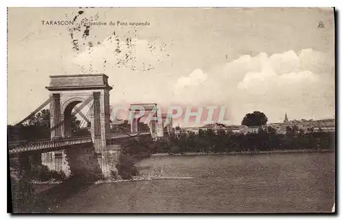 Cartes postales Tarascon Perspective du Pont suspendu