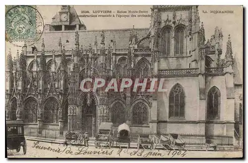 Cartes postales Normandie Louvriers Eglise Notre Dame