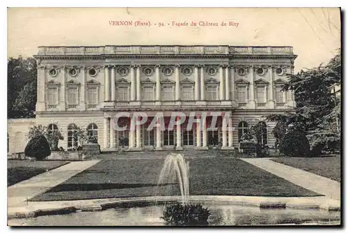 Cartes postales Vernon (Eure) Facade du Chateau de Bizy