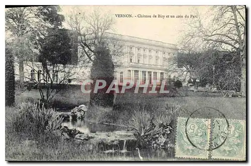 Cartes postales Vernon (Eure) Chateau de Bizy et un coin du Parc