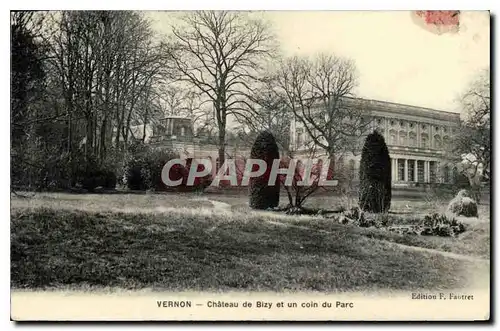 Ansichtskarte AK Vernon (Eure) Chateau de Bizy et un coin du Parc