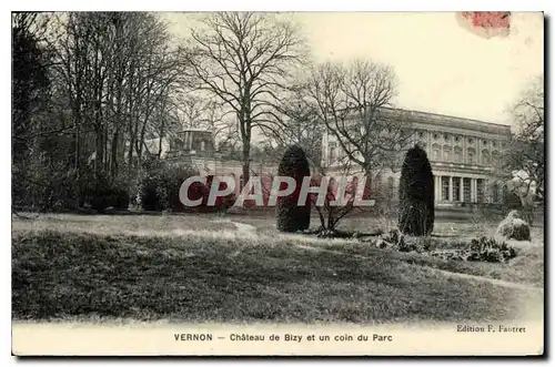 Cartes postales Vernon (Eure) Chateau de Bizy et un coin du Parc