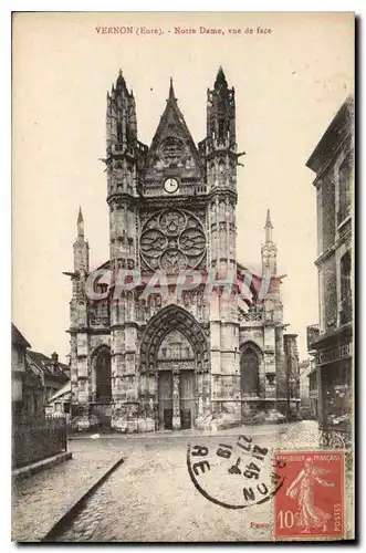 Cartes postales Vernon (Eure) Notre Dame Vue de face