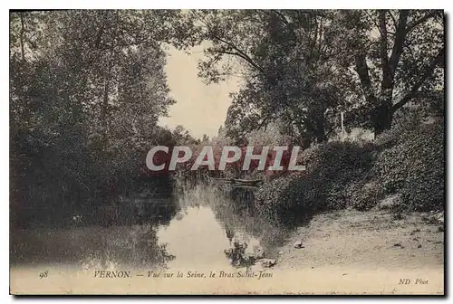 Ansichtskarte AK Vernon (Eure) Vue sur la Seine Le Bras Saint Jean