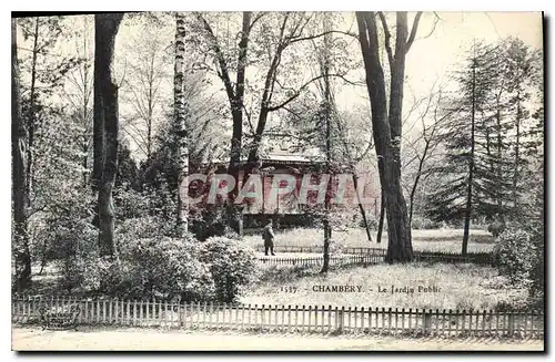 Ansichtskarte AK Chambery (Savoie) Le Jardin Public