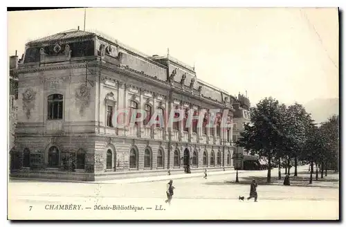 Cartes postales Chambery (Savoie) Musee Bibliotheque