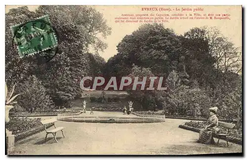 Cartes postales Evreux (Eure) Le Jardin public