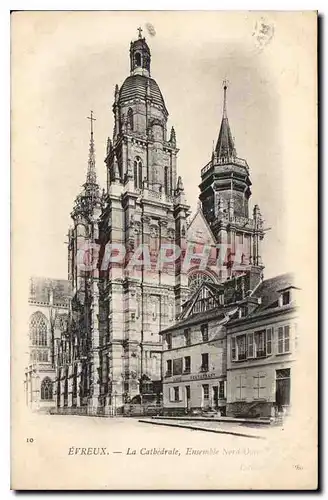 Cartes postales Evreux La Cathedrale