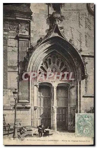 Cartes postales Conches Porte de l'Eglise Sainte Foy
