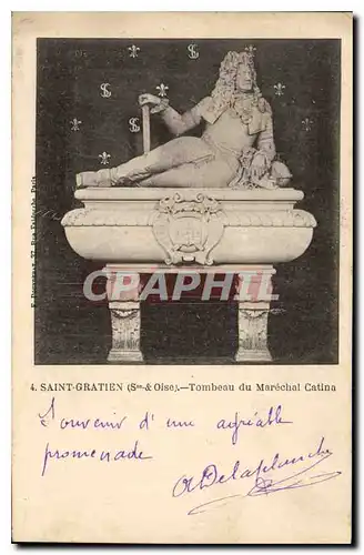 Cartes postales Saint Gratien (S & o) Tombeau du Marechal Catina