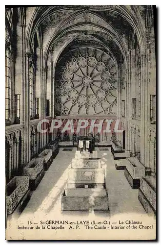 Cartes postales Saint Germain en Laye (S et O) Le Chateau Interieur de la Chapelle A P