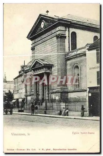 Ansichtskarte AK Vincennes Eglise Notre Dame