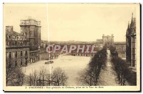 Cartes postales Vincennes Vue generale du Chateau prise de la Tour du Bois