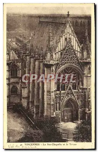 Cartes postales Vincennes La Ste Chapelle et le Trisor