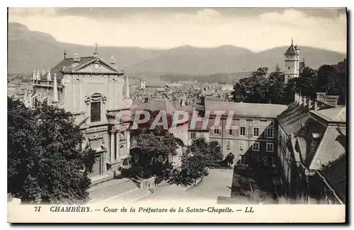 Ansichtskarte AK Chambery Cour de la Sainte Chapelle