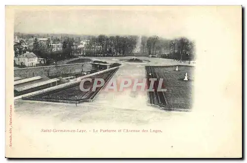 Cartes postales Saint Germain en Laye Le Parterre et l'Avenue des Loges