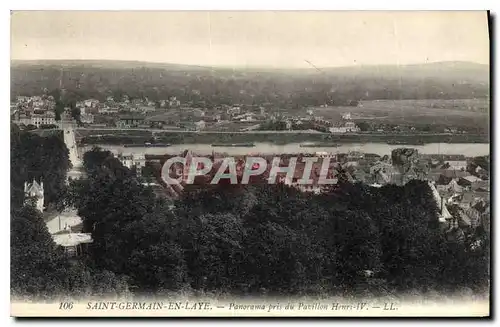 Cartes postales Saint Germain en Laye Panoram pris du Pavillon Henri IV