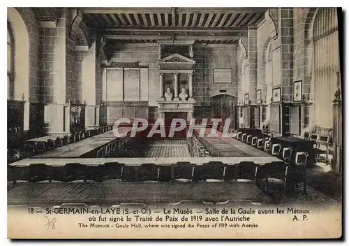 Cartes postales St Germain en Laye S et O Le Musee Salle de a Gaule avant les Metaux