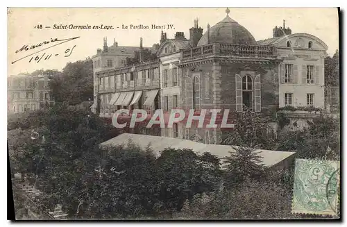 Cartes postales Saint Germain en Laye Le Pavillon Henri IV