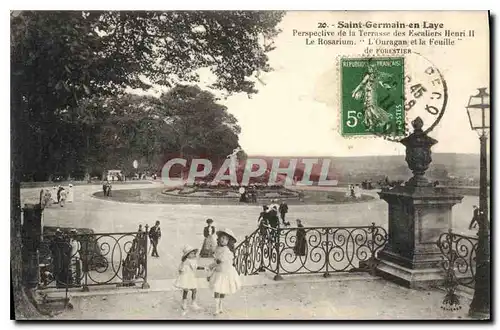 Cartes postales Saint Germain en Laye Perspective de la Terrasse des Escaliers Henri II