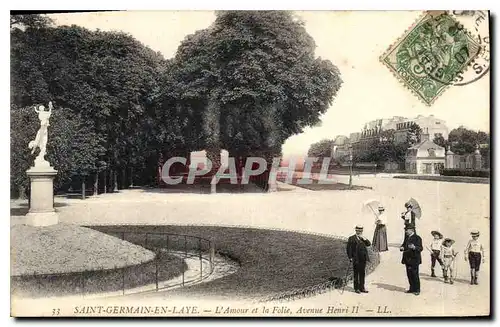 Cartes postales Saint Germain en Laye L'Amour et la Folie Avenue Henri II