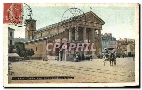 Cartes postales Saint Germain en Laye L'Eglise et la Place